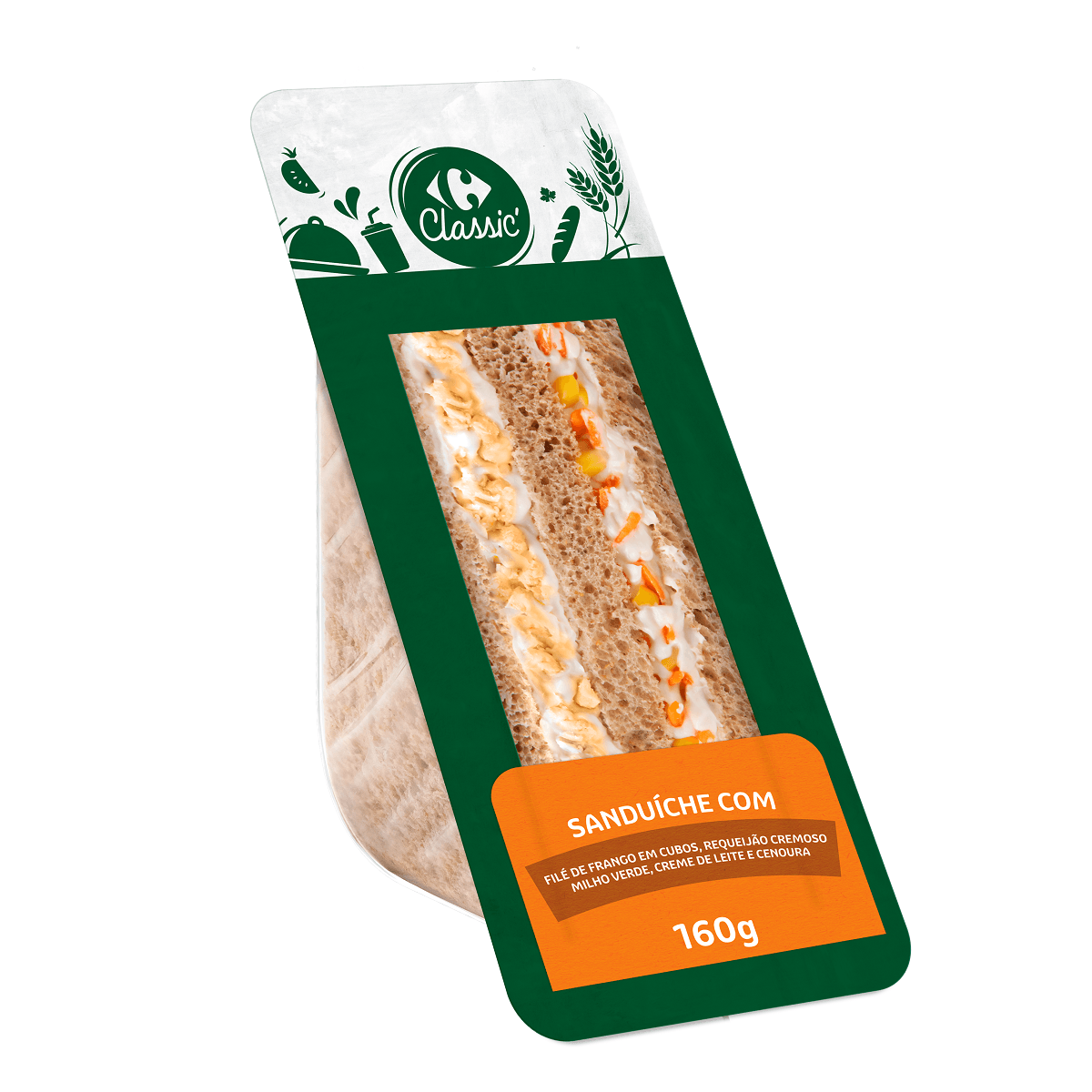 SANDUICHE FRANGO COM REQUEIJAO CLASSIC - 6555837